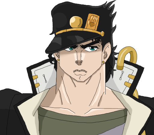 Jotaro Kujo portrait icon fan art by gleyts on DeviantArt