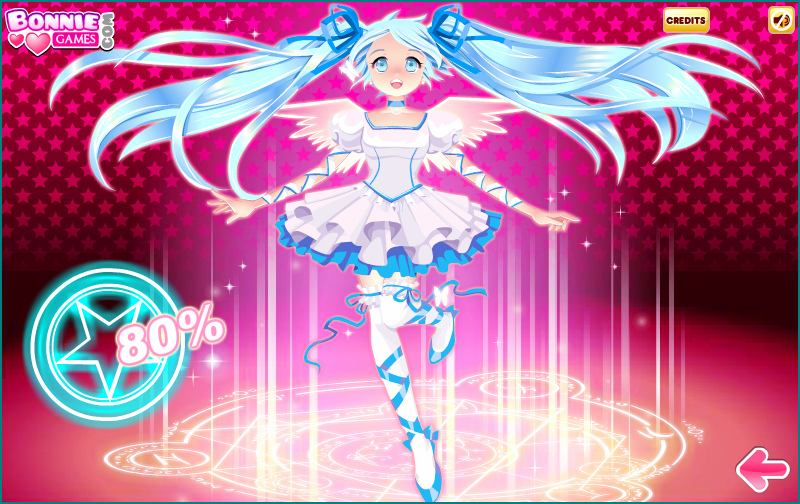 Magical girl Miku Hatsune