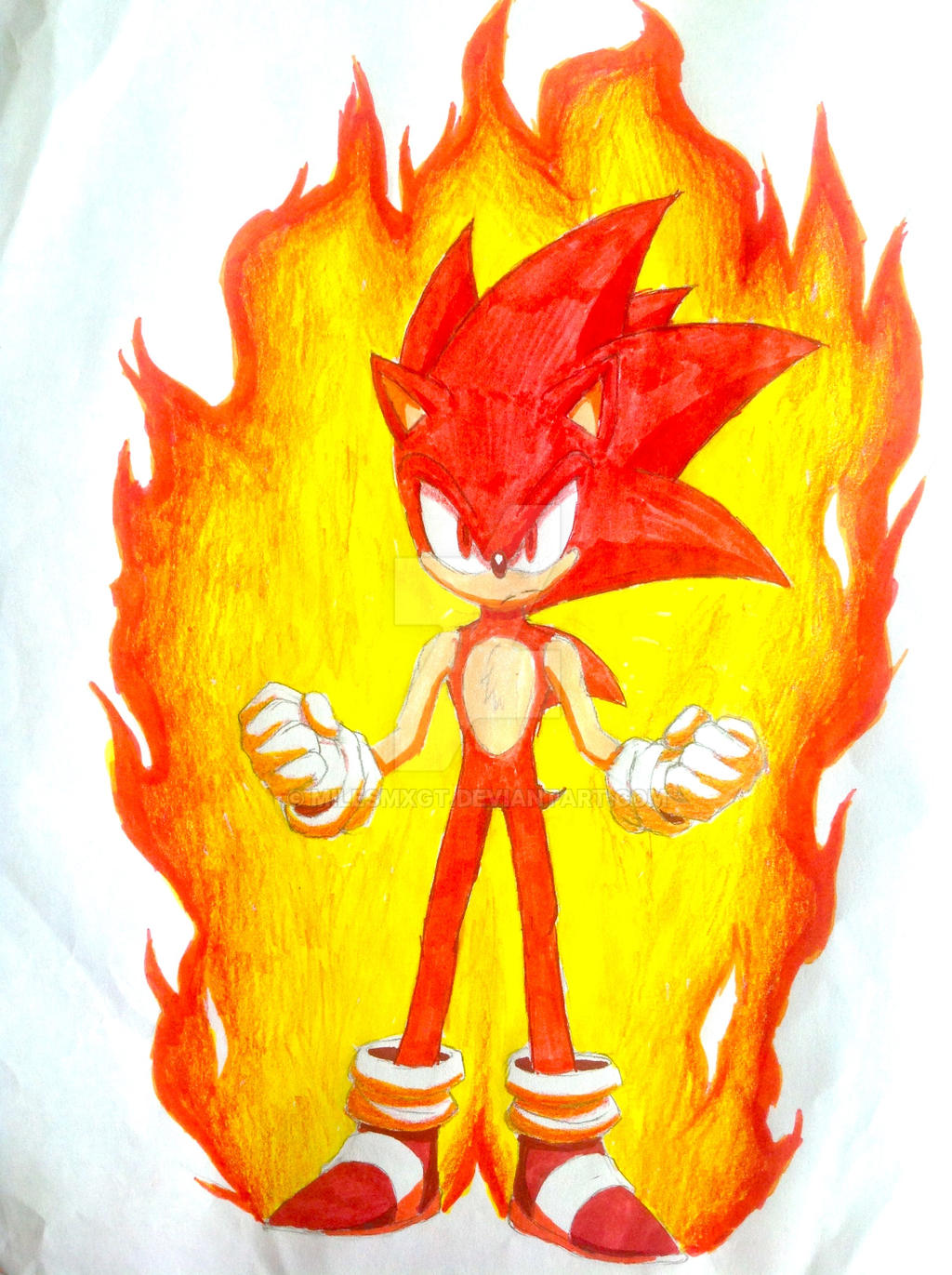 Sonic Red Target Super Sonic Red by MilesMXGT on DeviantArt