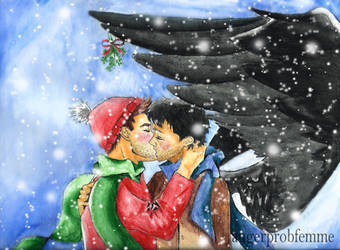 Destiel Christmas (facial hair)