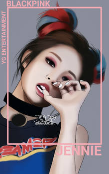 Jennie BLACKPINK Fanart byBiaLobo