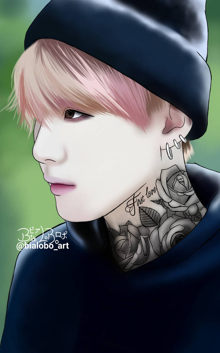 Suga BTS (Tattoo) Fanart byBiaLobo by BiaLobo on DeviantArt