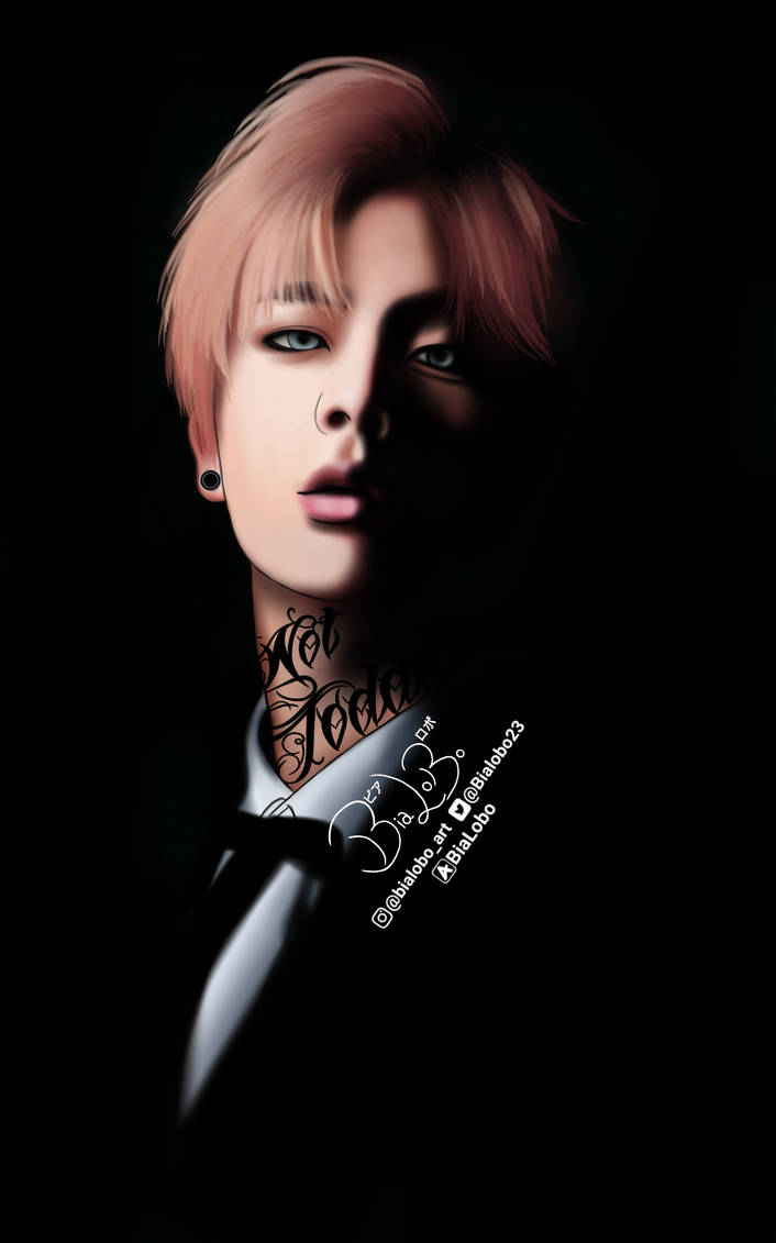 Jin (Tattoo) BTS Fanart byBiaLobo by BiaLobo on DeviantArt