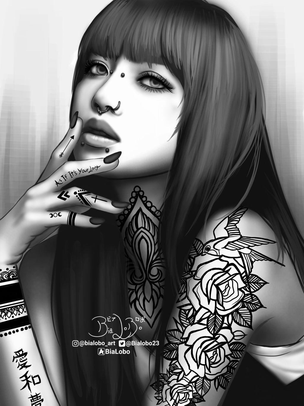 Lisa (Tattoo) BLACKPINK Fanart byBiaLobo by BiaLobo on DeviantArt
