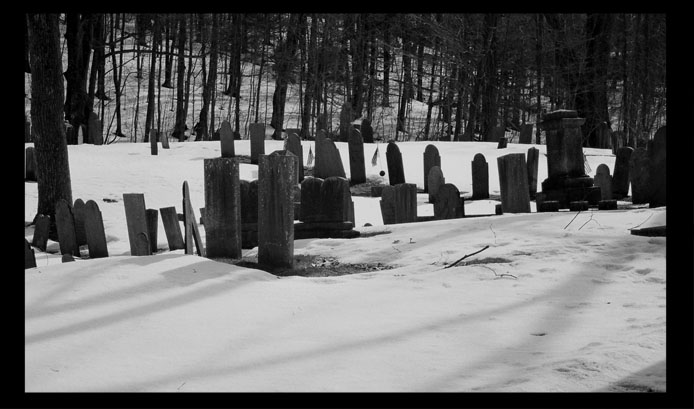 Cemetery in Black and White