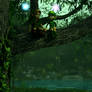 Commission - Link and Saria in the Treetops