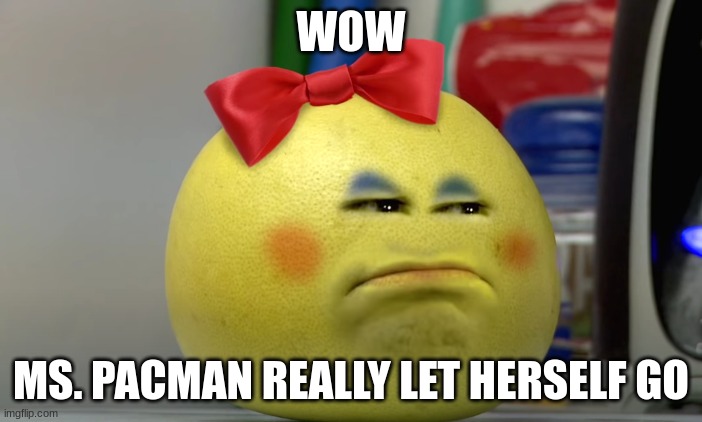 Poor Pacman Poor Ms. Pacman (JOKE) by MissRoCarmine on DeviantArt
