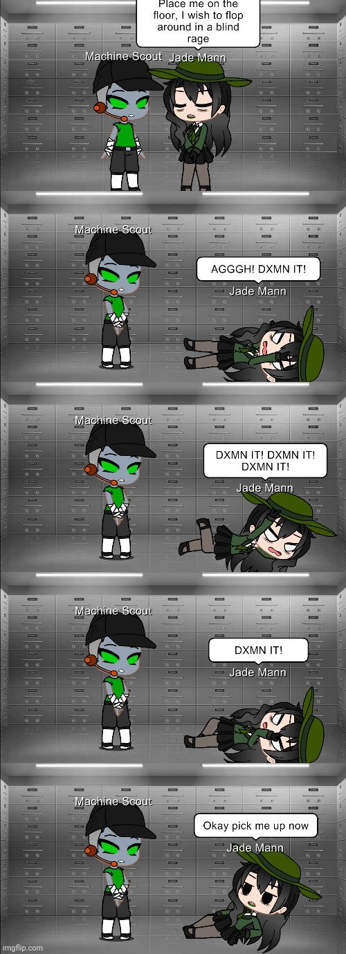 Reference Thursday: Jade's rage by MrCreativity42 on DeviantArt