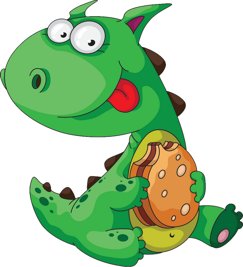 Dinosaur Eating Burger