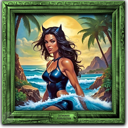 Catwoman Purr-fection - Framed