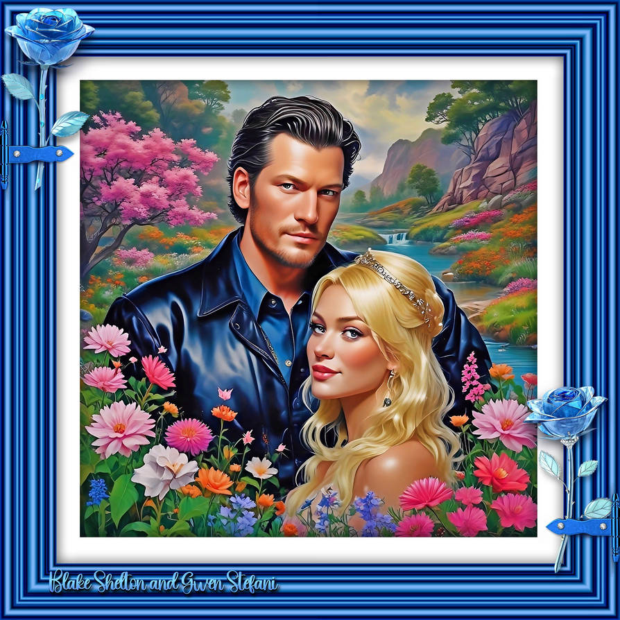 Blake Shelton and Gwen Stefani Frame