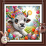 Moo-Bloom Easter Bash - Framed