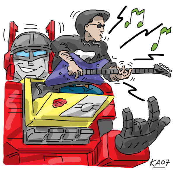 blaster rockin' out