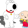 Brian Griffin and Stewie Griffin