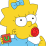 Maggie Simpson not amused with her teacher