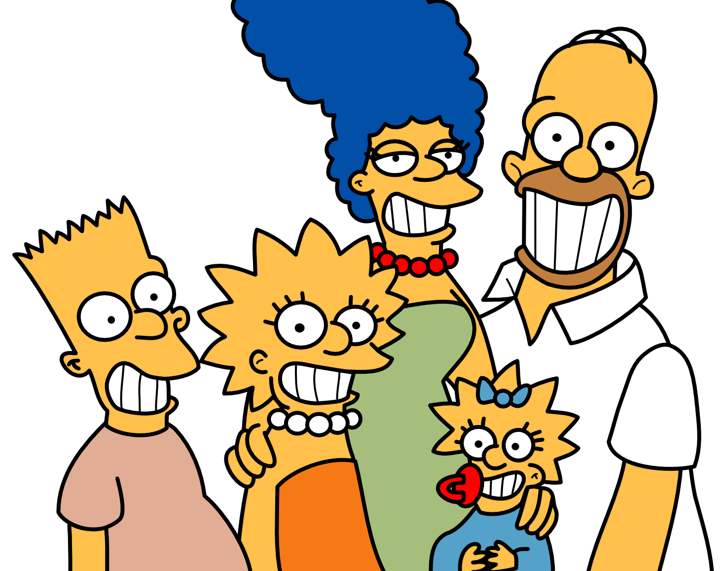 Wallpaper The simpsons, Christmas, Homer, Bart, Lisa, The Simpsons