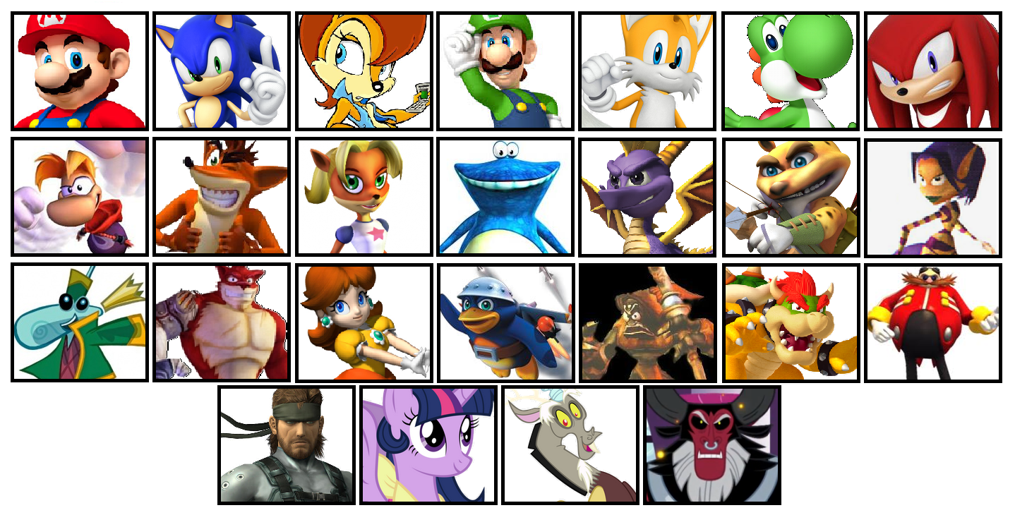 Cartoon Fighters Deviantart Roster Top 25 Fighters by MSlash67-Production on DeviantArt