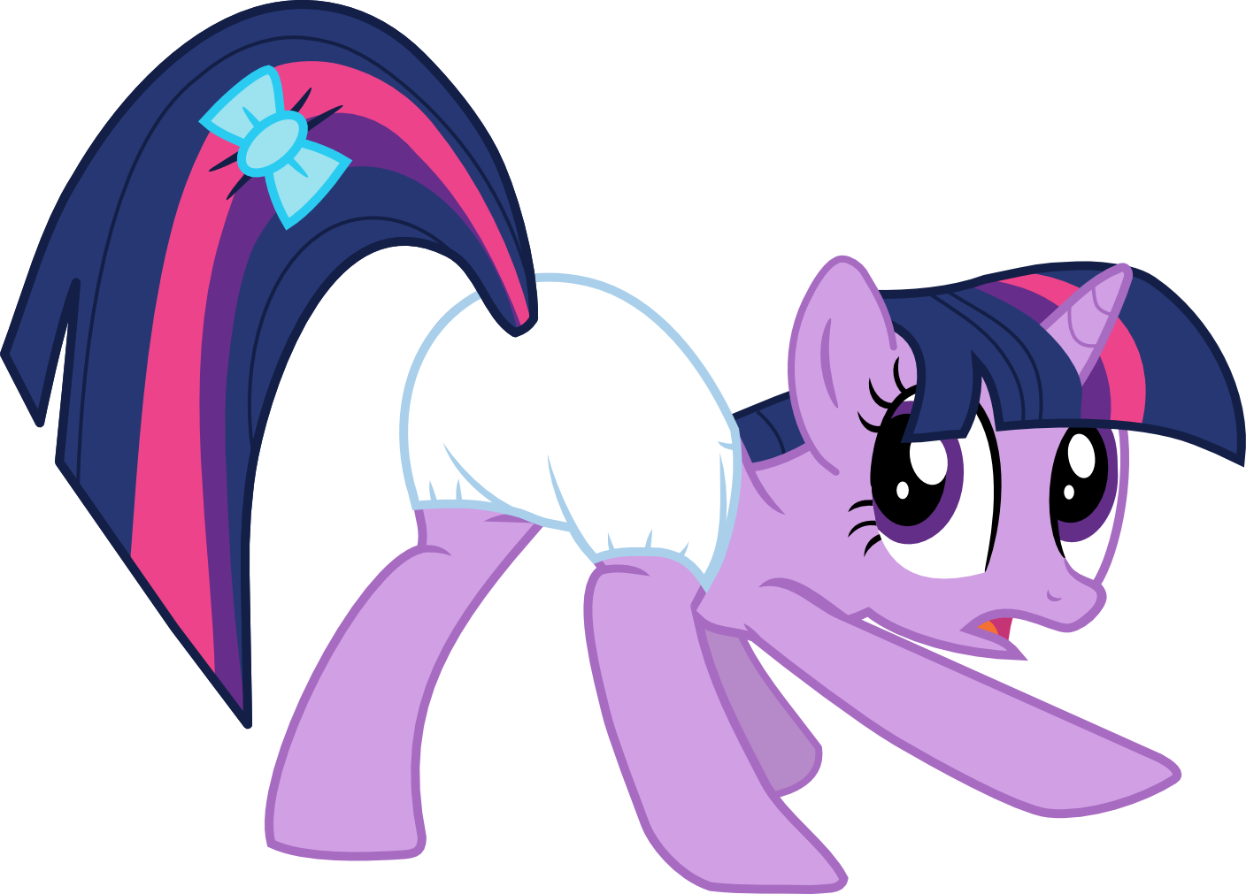 Twilight Shows Her Diaper