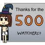 500 Watches!!! YAY!