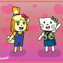 Isabelle and Hello Kitty