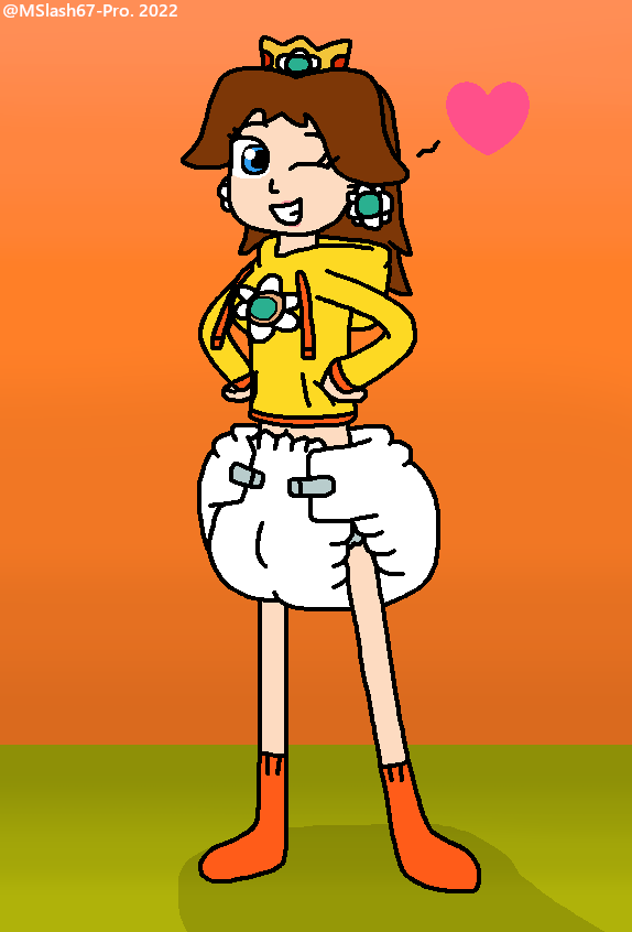 Daisy in her Hoodie (Diapered) by MSlash67-Production on DeviantArt