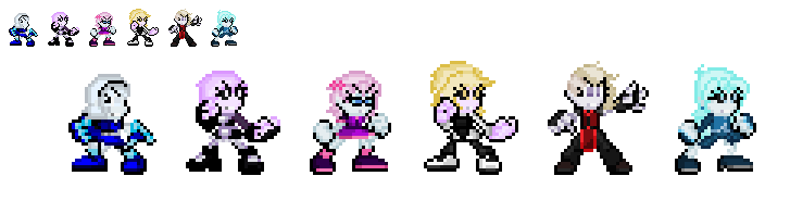 Katara And Friends Rage and Orochi Form Sprites by MSlash67-Production ...