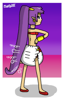 [RE-POST] Shantae In Her Poofy Diaper