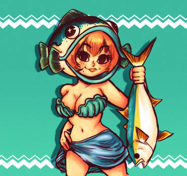 Fish Hat Girl