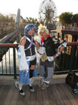 Aqua and Ven hanging at the pier