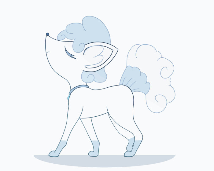 Alolan Vulpix Walk by VacantWhale on DeviantArt