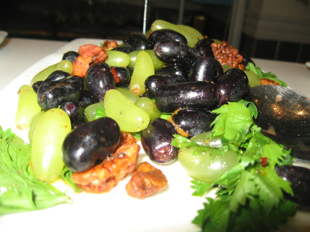 Grape and Walnut Salad