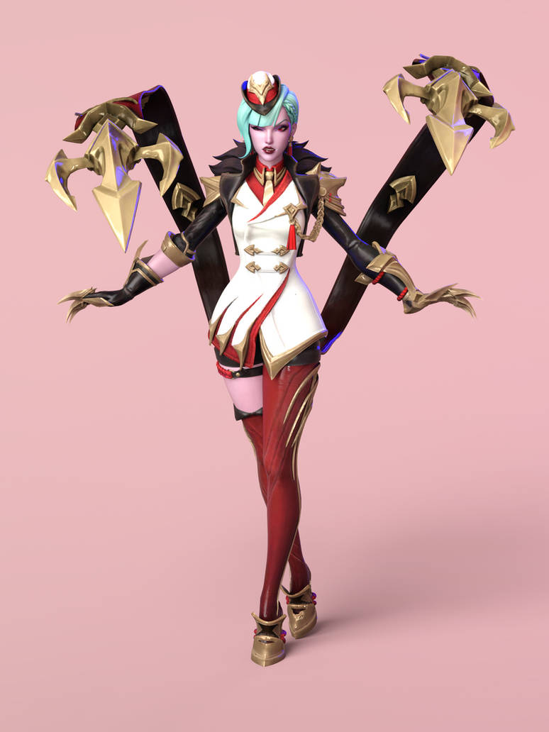 Glorious Crimson Evelynn (LoL) by zeneox on DeviantArt