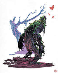 Swamp Thing, colored by Michael Woods