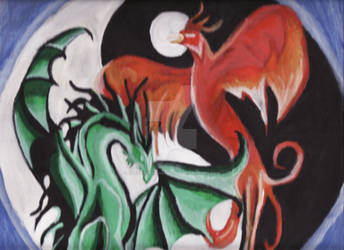 Dragon Phoenix Yin Yang