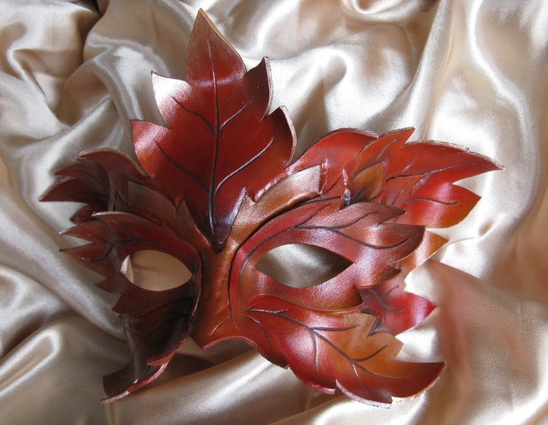 Autumn King  Leather Mask..