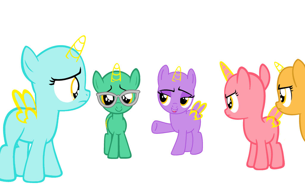 Filly Group Base (42) by Amelia-Bases on DeviantArt