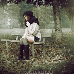 . . . girl on a bench . . .