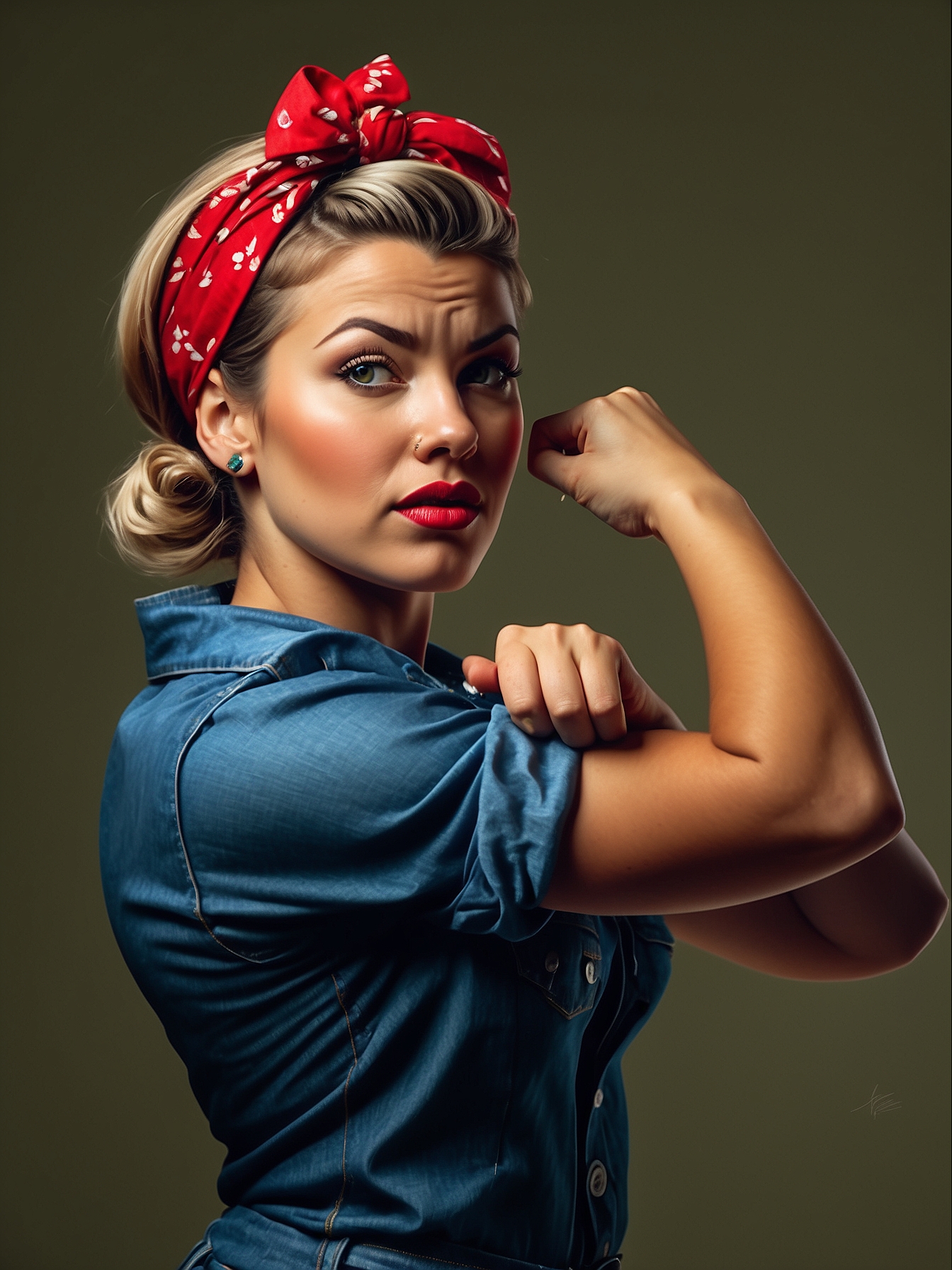 Robin The Riveter A modern reimagination of Rosie the Riveter. by msmaldesignsai on ...