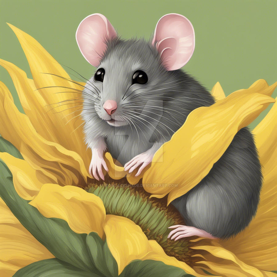 Grery Mouse A detailed illustration showing a small grey mouse by IronLaceShade on ...
