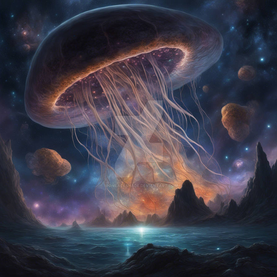 Cosmic Redfish A cosmic jellyfish by IronLaceShade on DeviantArt