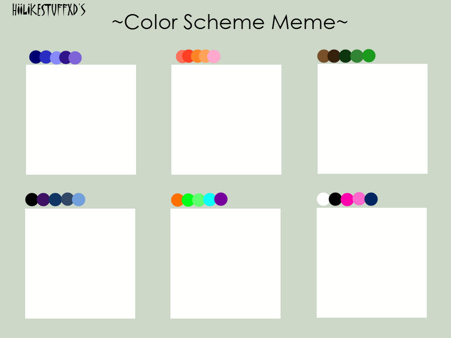 My Color Scheme Meme by HIILIKESTUFFxD on DeviantArt