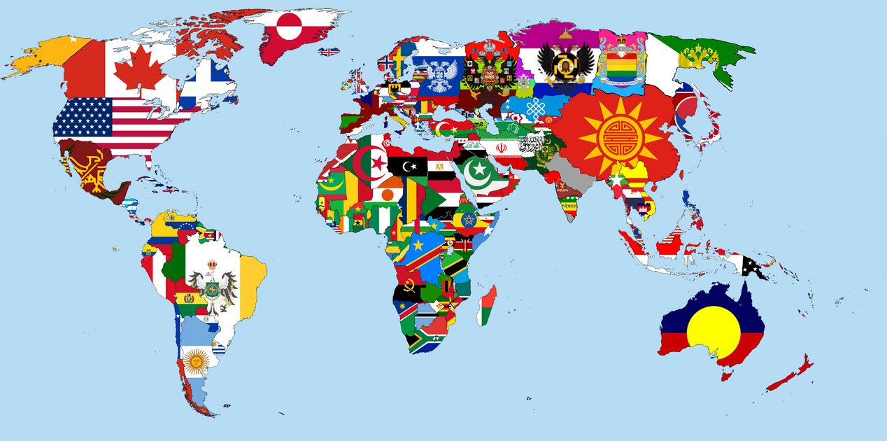 The Alternative Flag Map Of The TEM World 2050 By the-alternative-flag-map-of-the-tem-world-2050-by