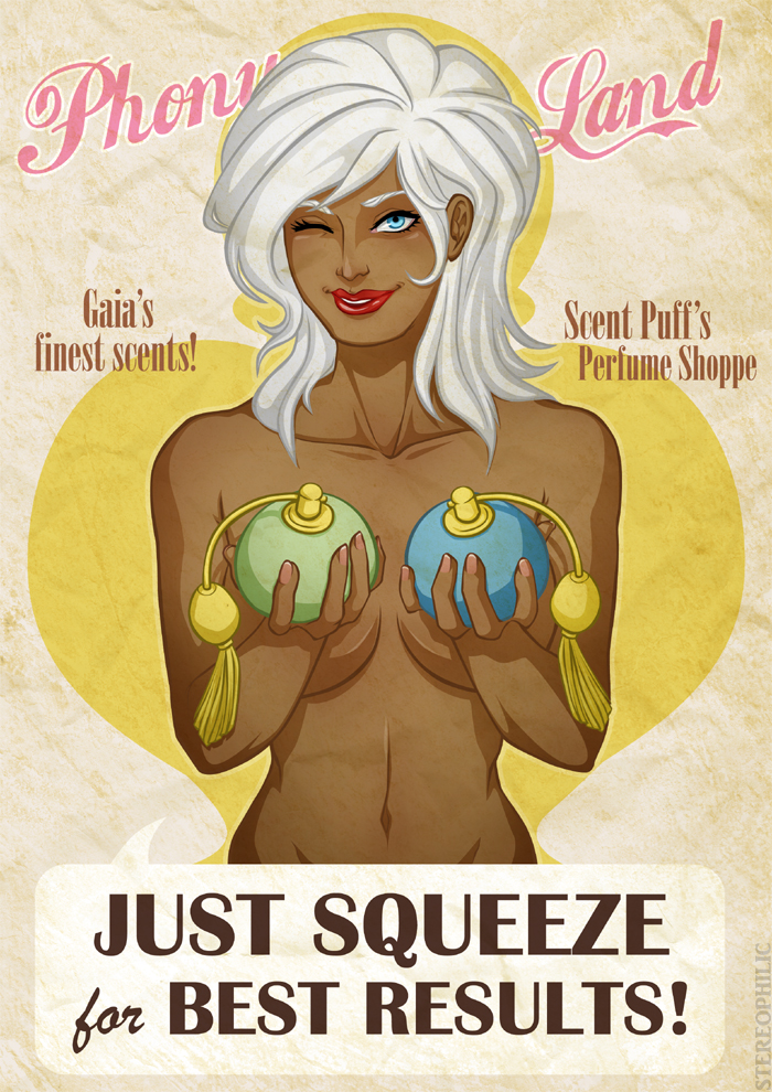 Pin Up Poster - Scent Puff