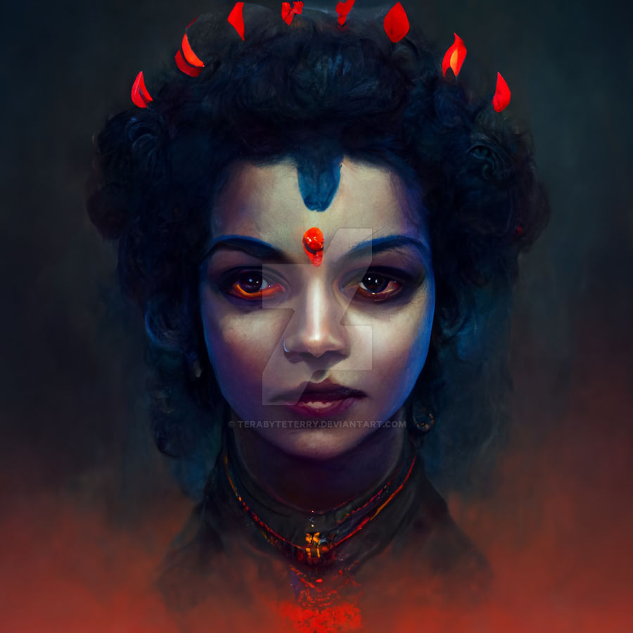Abstract Kali Portrait Of Kali by TerabyteTerry on DeviantArt