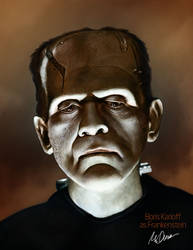 Boris Karloff as Frankenstein