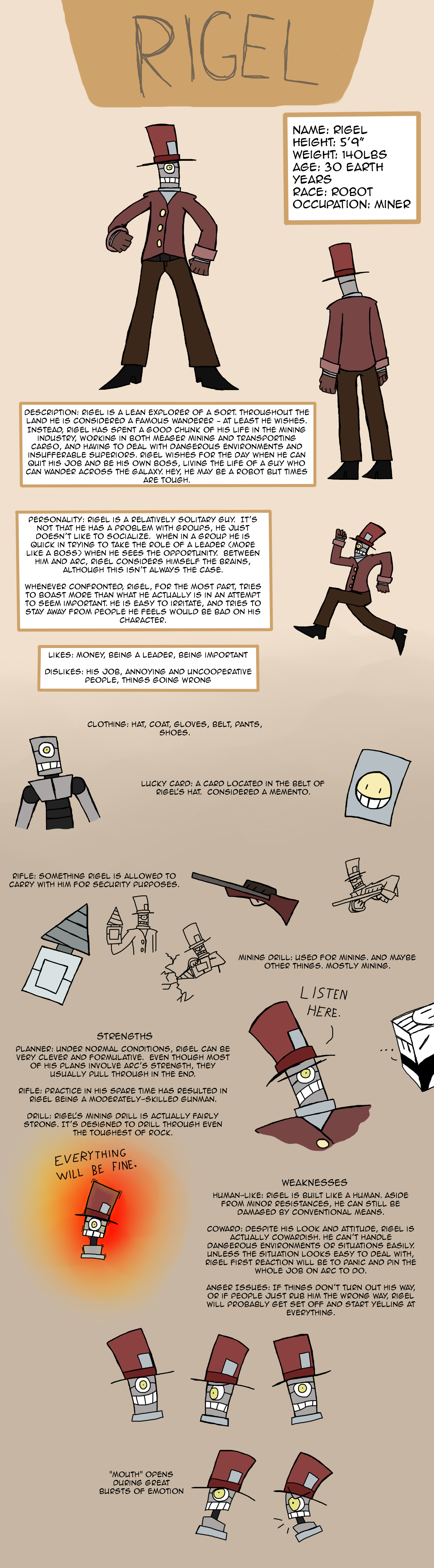 Galactic Smackdown: Rigel Reference Sheet