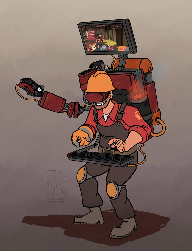 engineer gaming by RoboSquid on DeviantArt