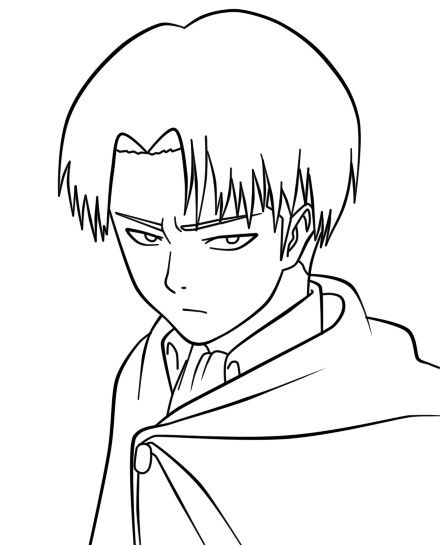 Attack on Titan Levi Lineart by animemineus on DeviantArt