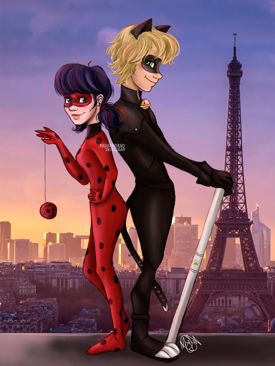 Ladybug and Chat Noir by majuandrad on DeviantArt