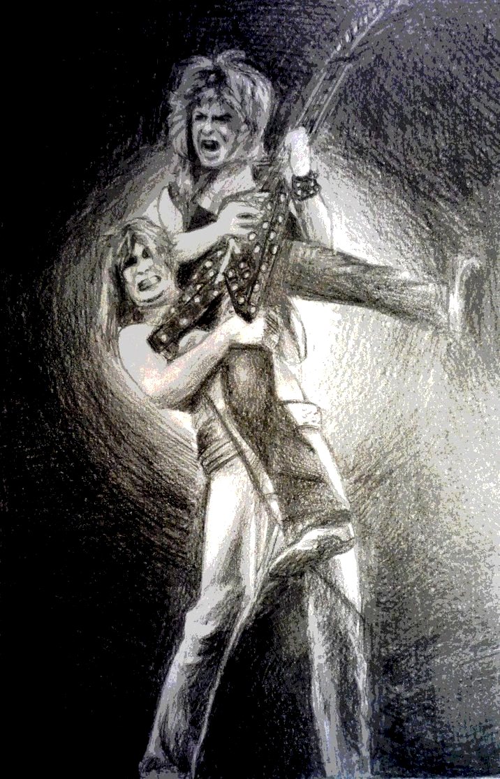 Ozzy Randy Rhyodes Ozzy Osbourne And Randy Rhoads